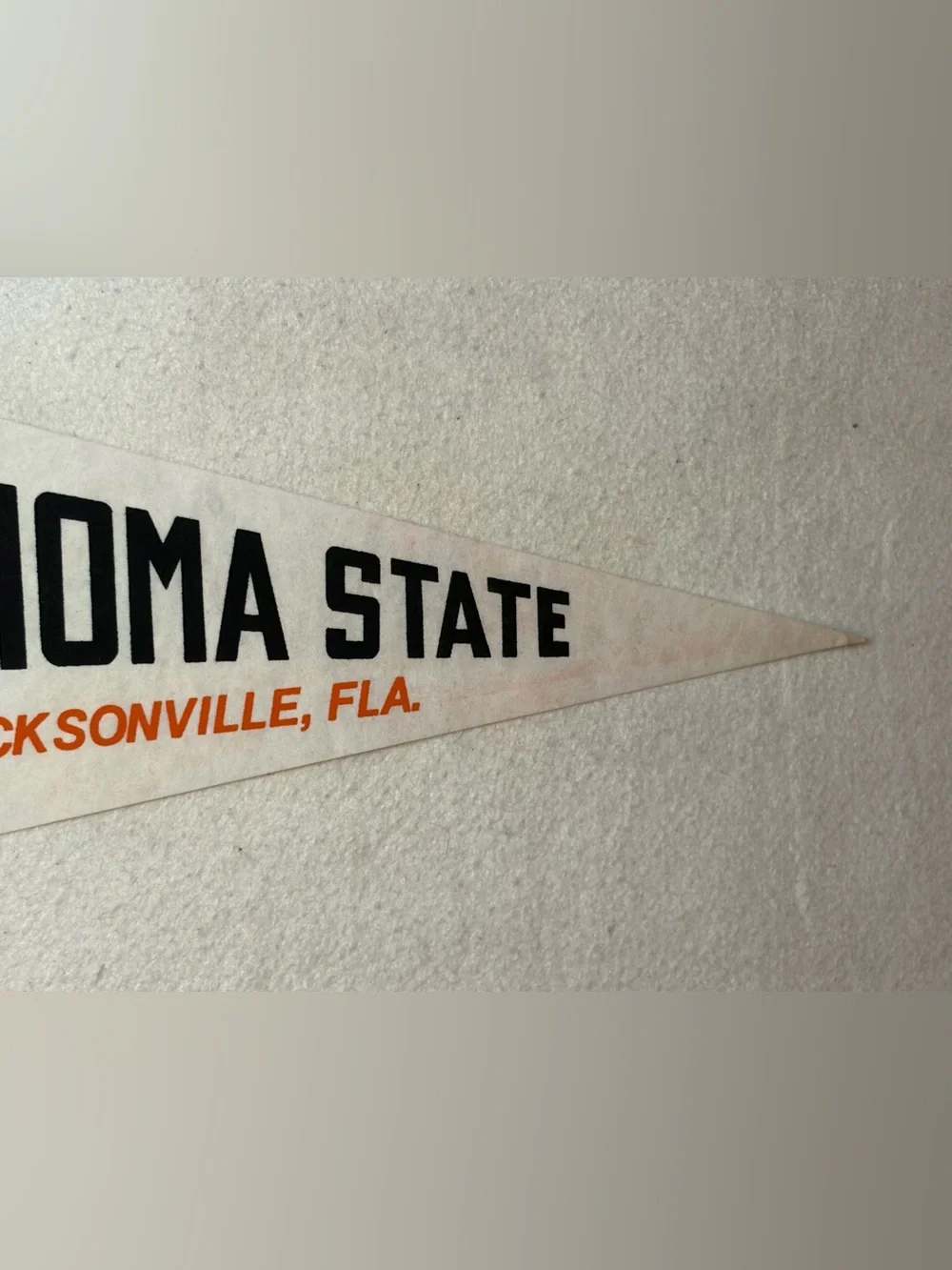 Oklahoma State Cowboys OSU Gator Bowl Felt Pennant Jacksonville FL 29.5” Vintage